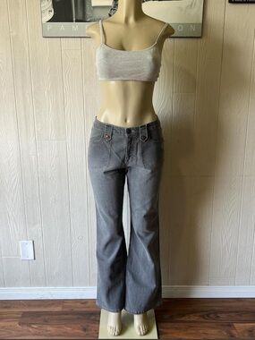 Cherokee Women's Gray Flare Denim Jeans